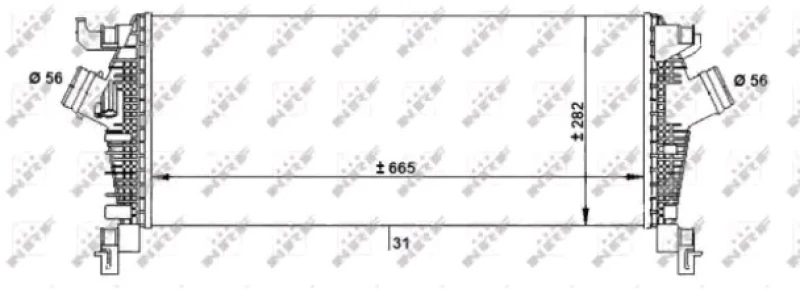 Image of NRF 30932 Intercooler Intercooler,charger (468)
