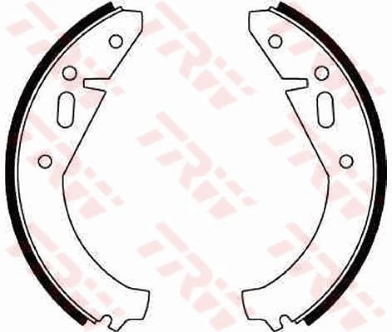 Image of TRW GS8141 Brake Shoes Brake Shoe Set (70)