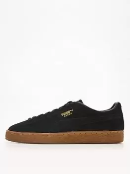 Puma Suede Gum - Black, Size 7, Men