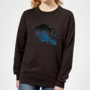 Image of Harry Potter Dementor Silhouette Womens Sweatshirt - Black