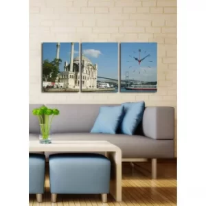 Image of 3P3040CS-24 Multicolor Decorative Canvas Wall Clock (3 Pieces)