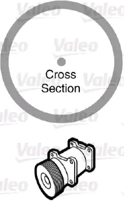 Image of VALEO 509167 Gaskets Seal,coolant pipe (547)