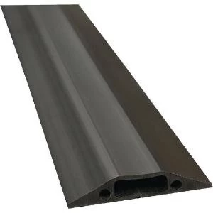 image of D-Line Black Medium Duty Floor Cable Cover 9m Long 83mm Wide FC83B9M