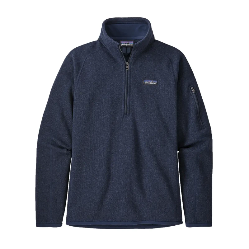 Image of Womens 1/4 zip sweater Patagonia Better Sweater Bleu Female XS