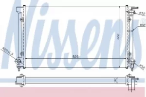 Image of 651511 Nissens Radiator engine cooling