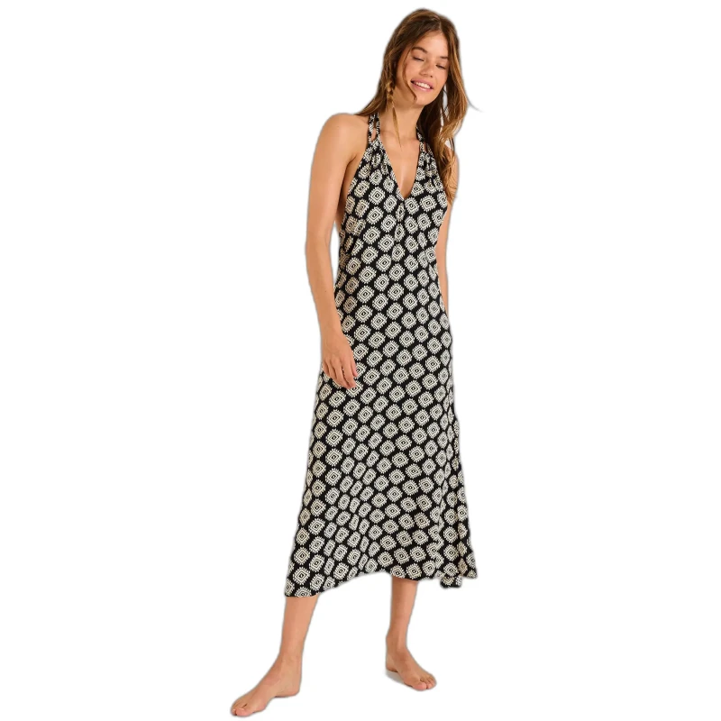 Image of banana moon Womens dress Banana Moon Mara Sarong Noir Female XS
