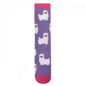 image of Totes Bauble Socks - Purple Llama