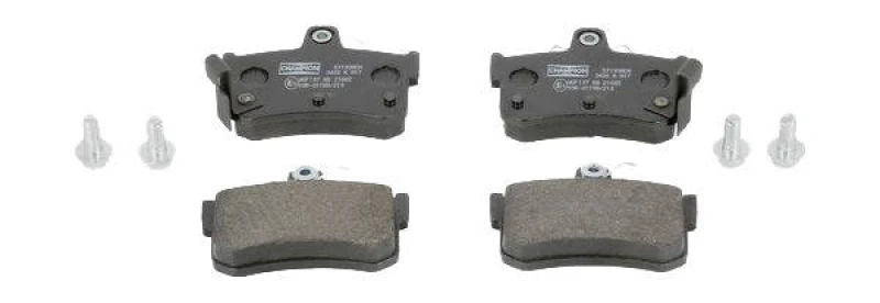 Image of CHAMPION 571938CH Brake pad set with acoustic wear warning Brake Pad Set,disc brake (402)