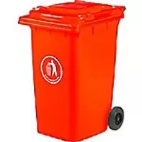 Image of GPC Wheeled Bin LWB240Y_RED 240 L 100 x 75 x 59cm Red