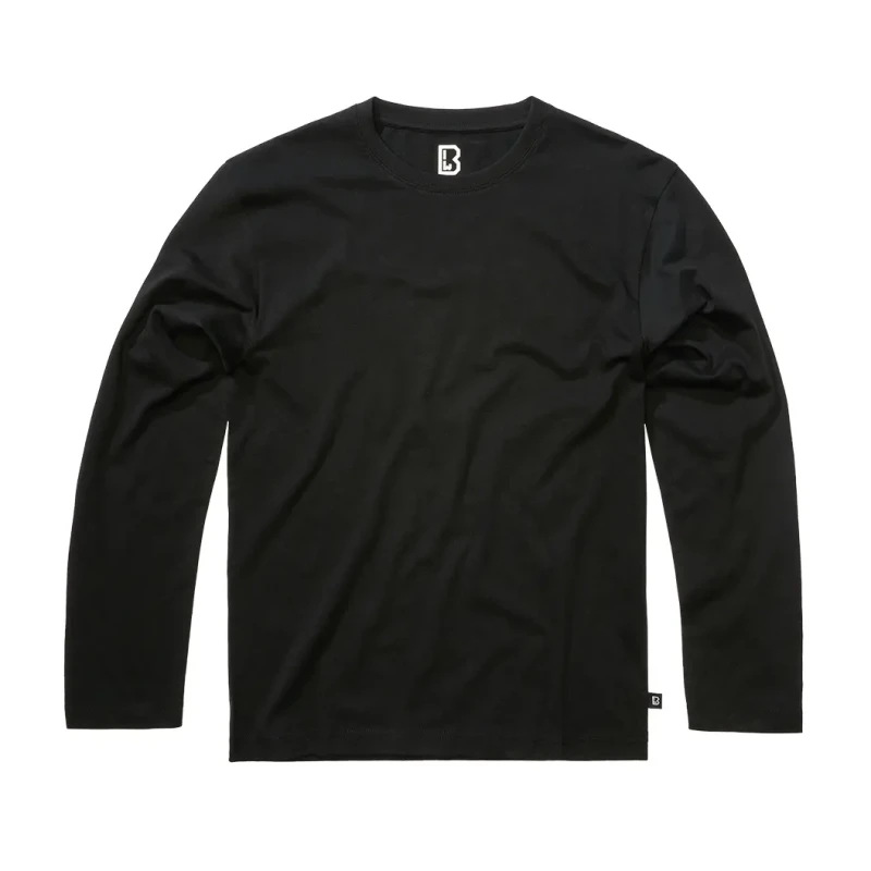 Image of Brandit Long sleeve T-Shirt Brandit Premium Noir Male M