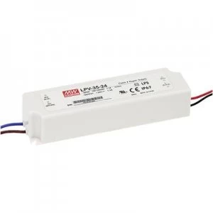 image of Mean Well LPV-35-5 LED transformer Constant voltage 25 W 0 - 5 A 5 V DC not dimmable, Surge protection