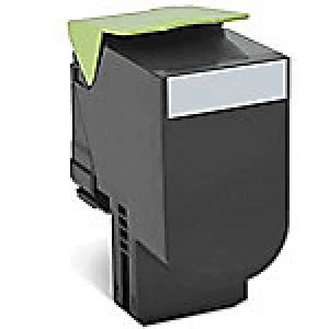 image of Lexmark 80C2SKE Black Laser Toner Ink Cartridge