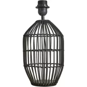 image of Minisun - Natural Rattan Table Lamp Base - Black