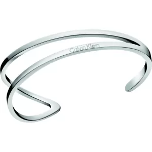 image of Ladies Calvin Klein Stainless Steel Small Outline Bangle KJ6VMF00010S