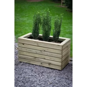 Image of Forest Garden Wooden Linear Double Planter