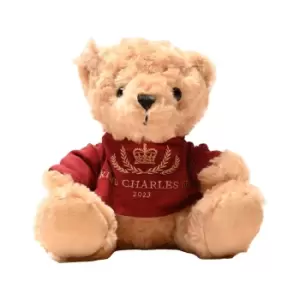 Image of King Charles III Red Knit Bear
