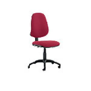 Image of Task Operator Chair Eclipse III Lever Wine Fabric Without Arms