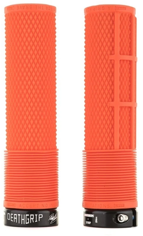 Image of DMR BRENDOG DeathGrip without Flange THIN Orange - Cycles UK
