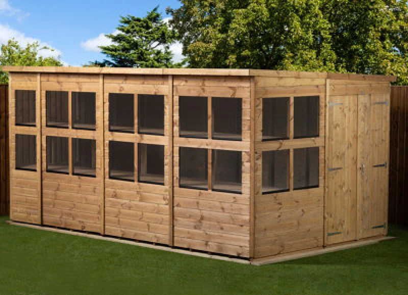 Image of Empire Sheds Empire Pent Potting Shed 14X8 Double Door