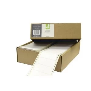 Image of Q-Connect Computer Label 102x36mm 1 Across The Web 8 Per Fanfold White