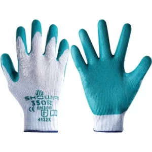 image of Nitrile Coated Grip Gloves, Grey/Green, Size 8