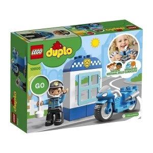 image of LEGO DUPLO Town - Police Bike with Policeman Figure Set (10900)