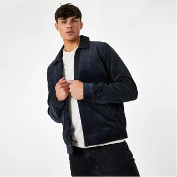 image of Jack Wills Ruthern Cord Harris Jacket - Navy