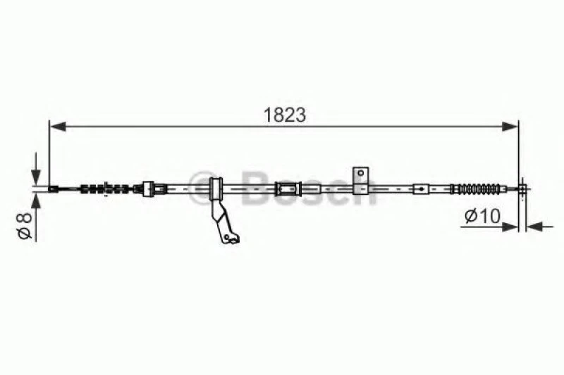 Image of Handbrake cable Bosch 1 987 482 297