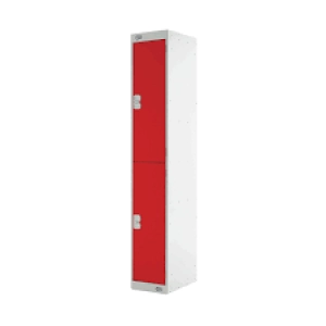 image of Two Compartment Express Standard Locker D450mm Red Door MC00156