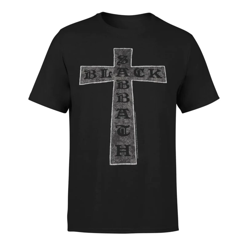 Image of Amplified Amplified Men Cross Black Sabbath T-Shirt in Charcoal Size: X-Small Charcoal XS Male 5063238196124