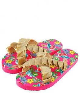 Image of Monsoon Girls Inna Watermelon Print Slider - Multi
