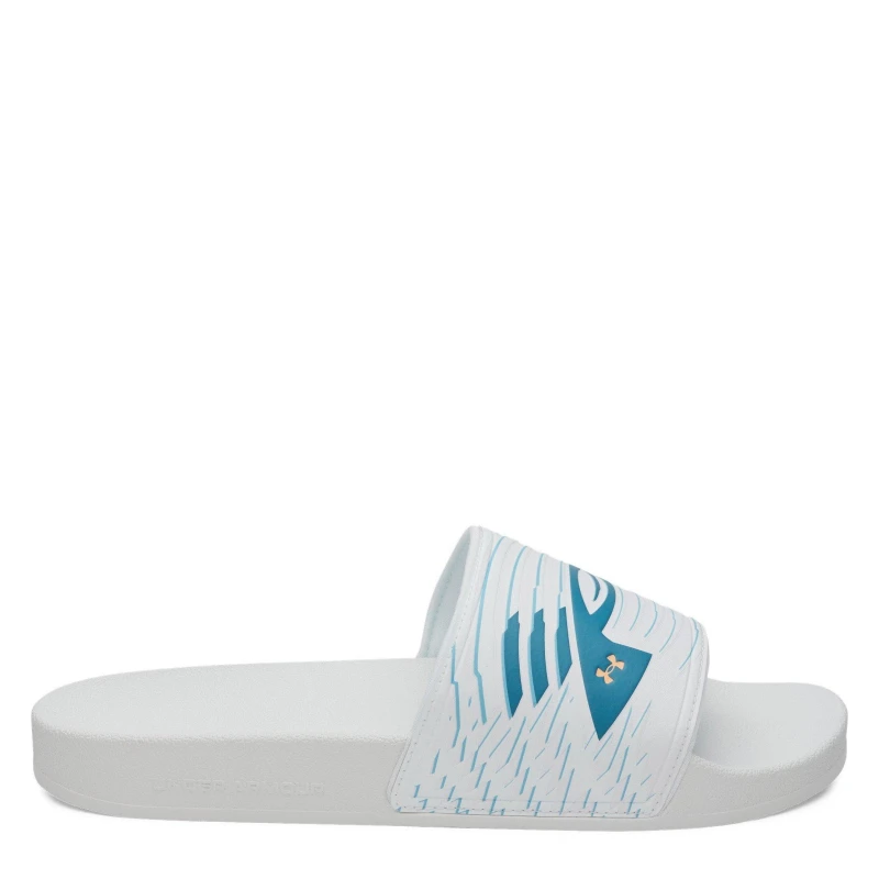 Image of Under Armour UA ARMR Sport Slide Sn63 White/Blue male 8 (42.5)