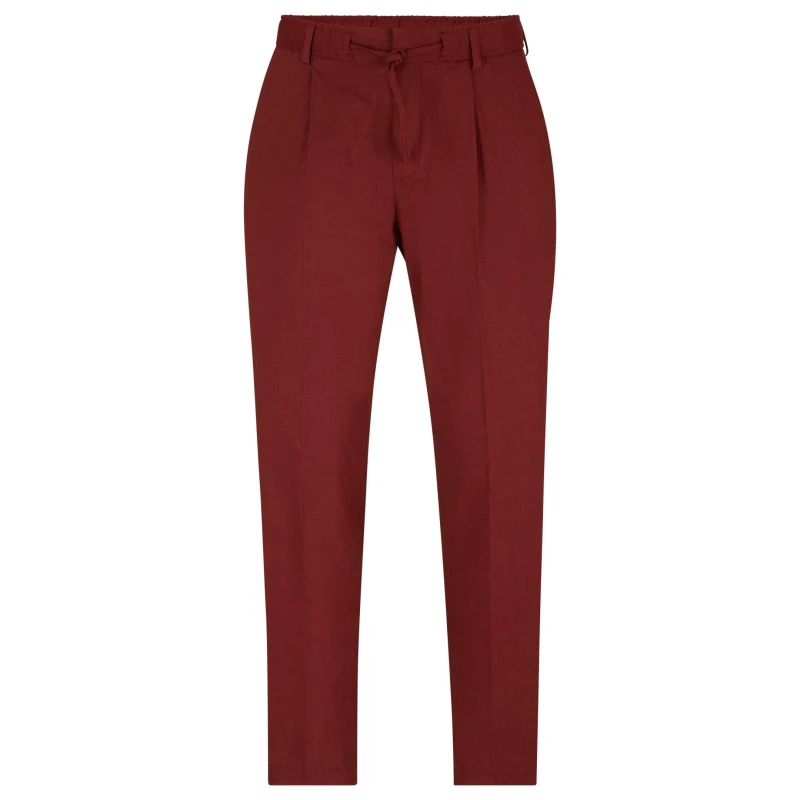 Image of Boss Mens P Perin Rds Wg Straight Leg Trousers Open Brown male 30W R