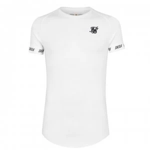 image of SikSilk Raglan T Shirt - White