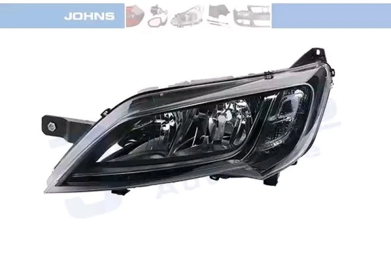 Image of JOHNS 30 44 09-7 Headlights H7/H7, Left, with motor for headlamp levelling Headlight (259)