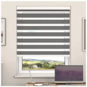 Image of Newedgeblinds - Day And Night Zebra Roller Blind with Cassette(Metal, 180cm x 220cm)