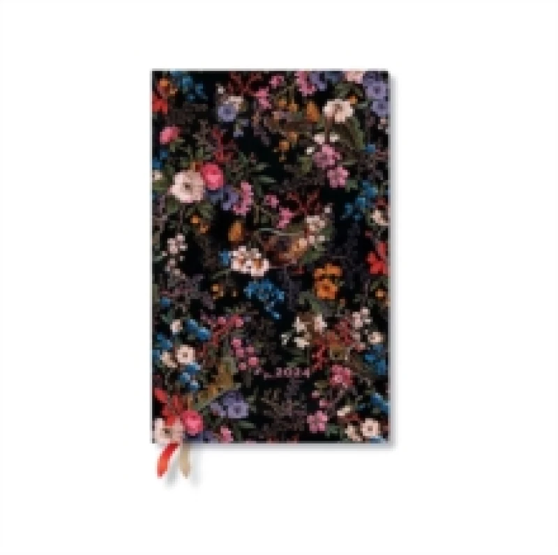 Image of Floralia (William Kilburn) Maxi Vertical 12-month Dayplanner 2024 (Elastic Band Closure) Hardback