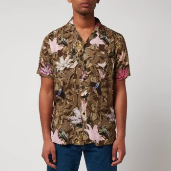 Image of HUGO Mens Ellino Short Sleeve Shirt - Multi - S