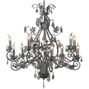 Linea Verdace Rafael Multi Arm Chandeliers Brushed Silver