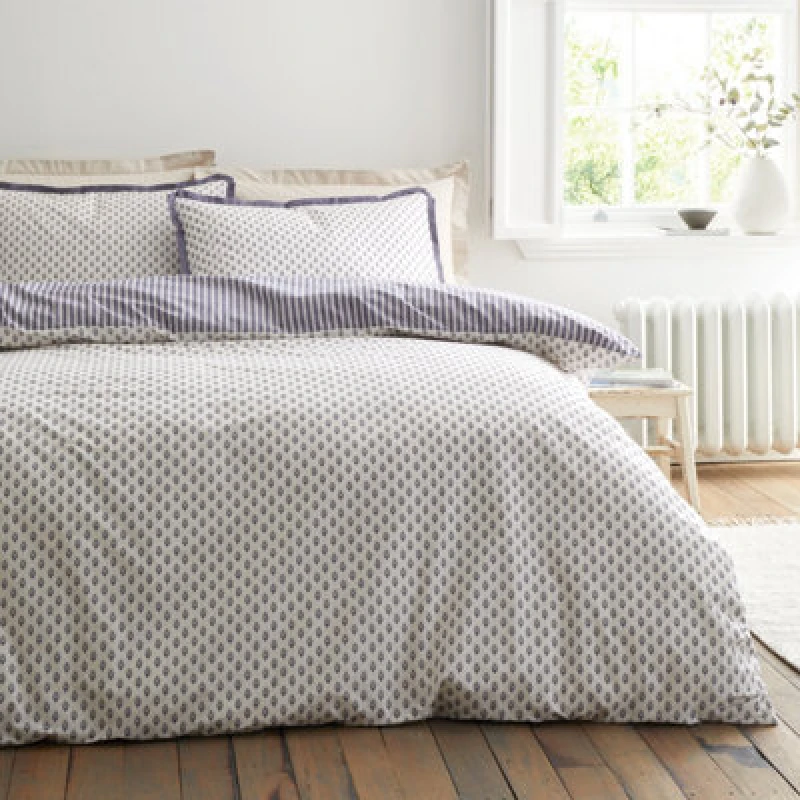 Image of Bianca Amelie Duvet Cover Bedding Set Blue