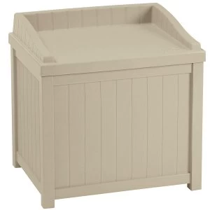 Image of Suncast 83L Storage Seat - Taupe