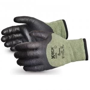 Image of Superior Glove Emerald Cx KevlarSteel Winter PVC Palm Black 2XL Ref