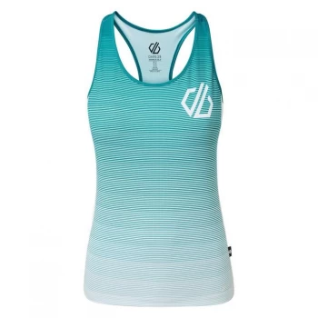 image of Dare 2B Fresh Water/White 'Explicate' Sleeveless Cycle Jersey Top - 8 - blue