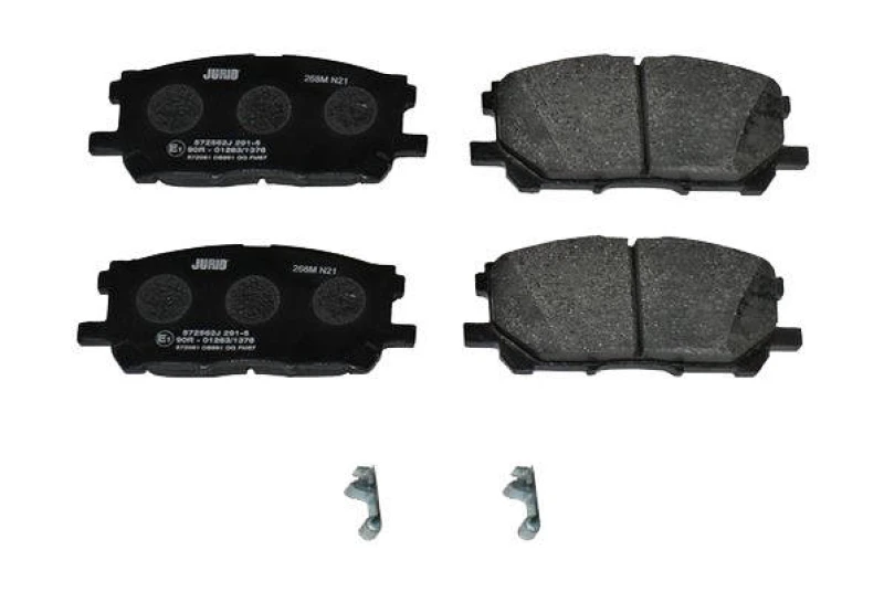 Image of JURID 572562J Brake pad set with acoustic wear warning, without accessories Brake Pad Set,disc brake (402)