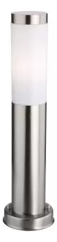 image of Plaza 1 Light Small Bollard Post Stainless Steel IP44, E27