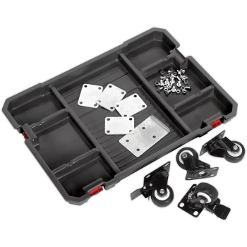 image of Sealey 4 Piece Castor Kit for AP8130, AP8150 and AP8250 Tool Boxes