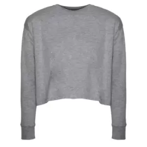 Image of Next Level Womens/Ladies Long-Sleeved T-Shirt (L) (Heather Grey)