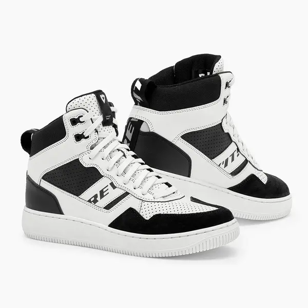 Image of REV'IT! Pacer Shoes White Black Size 46