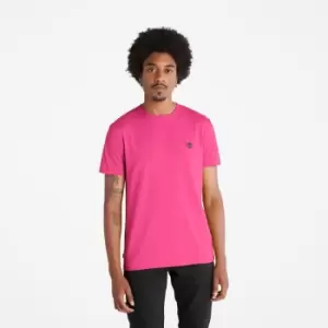 Image of Timberland Dunstan River Slim-fit T-Shirt For Men In Pink Pink, Size L