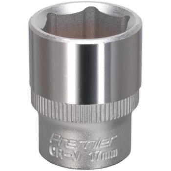 image of Sealey 3/8" Drive Hexagon WallDrive Socket Metric 3/8" 17mm